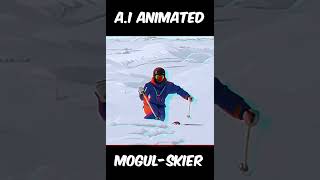 A.I Stylized Mogul Skier Animation