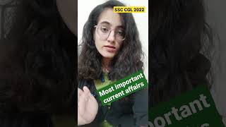 Current affairs for SSC CGL2022#motivation#ssccgl2022