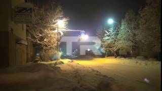 Crosswalk In The Snowy Night [FULL HD 1080p]