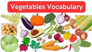 Vegetables Vocabulary in English with pictures #vegetables #vocabularyenglish