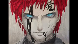 Drawing Time lapse of Gaara
