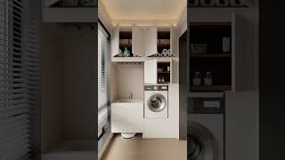 Solid Wood Laundry Makeover: Calm & Organized #laundryroom #interiordesign #homedecor