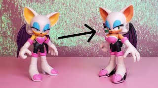 Sonic Adventure 2 Fully Upgraded Rouge  Jakks Pacific (Custom) Figure