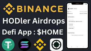 Binance HODler Airdrops | Defi App | Home | Sinhala