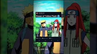 Power of Yellow Flash #naruto #anime #boruto