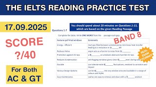 The IELTS Reading Practice Test 2025 With Answers 17.09.2025 - Test #8