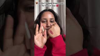 Pinkish Brown lipstick For duksy skin 🎀 #shorts #brownlipstick #marsswatchseries #lipstickreview