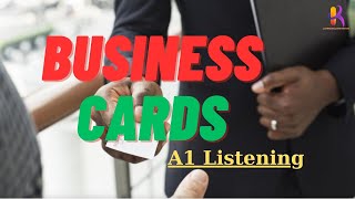 Business cards  A1 Listening  British council