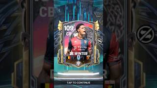 I packed 109 OVR De Winter from 3000 gems pack in FC Mobile 25 #fcmobile #fc25