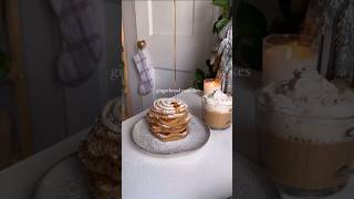 The fluffiest gingerbread pancakes with cream cheese #bakedeggs #recipes #recipeidea #recipeshare
