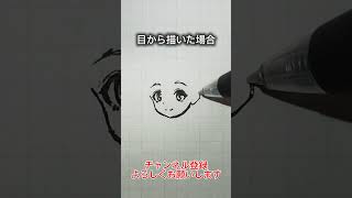 輪郭の描き方おしえて…#お絵描き #イラスト #顔の描き方 #目の描き方 #shorts