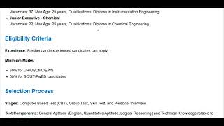 HPCL Junior Executive Officer Recruitment 2025 |PSU Recruitment 2025 #hpcl #recruitment #psu