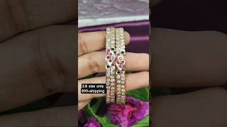 Traditional Impon stone bangles collection|whatsapp 8754252999