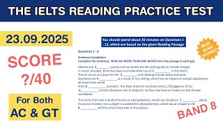 The IELTS Reading Practice Test 2025 With Answers 23.09.2025 - Test #14