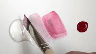 Annie Sloan Pearlescent Glaze mixed with Chalk Paint® in Burgundy