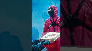 dominos pizza in squid game?! #squidgameedit #dominos #pizza #fypシ゚viral #dalgona