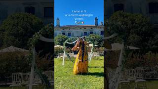 Performing Canon in D at a beautiful wedding in Verona🇮🇹🎻#EuropeanWedding #LuxuryWedding