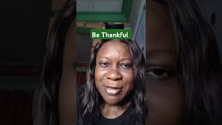 Being thankful
