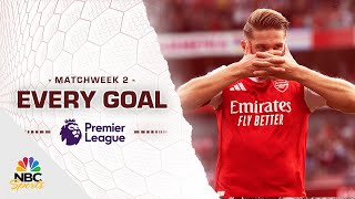 Every Premier League goal from Matchweek 2 (2025-26) | Premier League | NBC Sports
