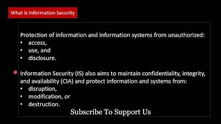 What is Information Security