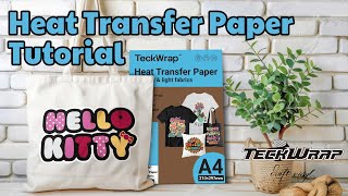 Inkjet Heat Transfer Paper | Craft Tutorial #teckwrapcraft #heattransfer