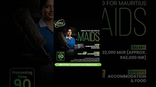 #maids #mauritiusjobs #overseasjobs #workinmauritius #apexglobalcareers #jobopportunity #workabroad