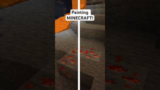 Painting the REDSTONE ORE in Minecraft!