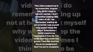 Whew healing ‍ #triggerwarning #suicide #awarenessvideo #awarenessmatters