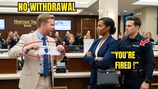 Black CEO Denied Withdrawal — Froze When She Said "I Own This Bank!"