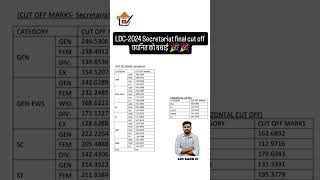 Ldc final result secretariat cut off marks #ldc2024 #ldcresult #rsmssb #ldcvacancy2024 #ldcanswerkey