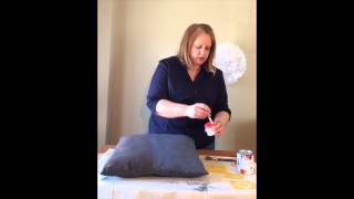 Painting Fabric with Country Chic Paint