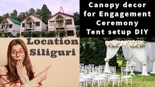 Tent Canopy for Ring Ceremony Decoration-Tent & Draping & Flower Installation.DIY ideas✅