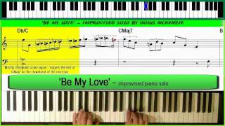 'Be My Love' - block chord tutorial for jazz piano