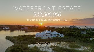 $32,500,000 Private Waterfront Estate on Georgica Pond