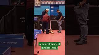 A painful incident in table tennis #tabletennisplayer #tabletennisclub #sport