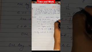 Time and Work based numericals#timeandwork #timeandworkmaths #mathstricks