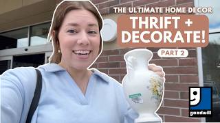Everything I found at 6 Thrift Stores! | Home Decor Thrift With Me + Decorate | Goodwill Haul