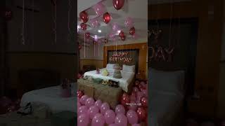 Romantic room decoration for wife| romantic room decoration| romantic decoration for birthday