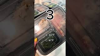 At what temperature must cold TCS foods be received at?#foodsafety #servsafe#cfpm
