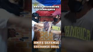 BASIC DISARMING TECHNIQUES (KNIFE ATTACK) ⚠️ #knifedefense #selfdefense #philippines