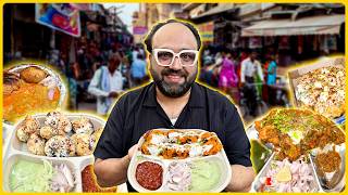 STREET FOOD Ramphal Chowk | Tandoori Momos, Vada Pro, Litti Chokha, Ram Pav Bhaji, Kolkata Puchka