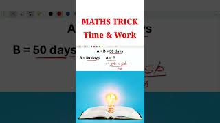 Time & Work🔥 #mathstricks #timeandworkmaths #timeandwork #ossscmaths #rimains #solutionroutes