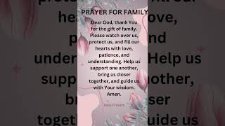 PRAYER FOR FAMILY 🙏✝️🙏#youtubeshorts #prayer#shorts#familyprayer