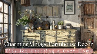 Charming Vintage Farmhouse Decor: Tips for Creating a Cozy Home