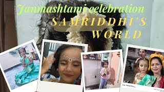 Hamara first vlog।Samriddhi's World. Radha look idea. Bun from short hair