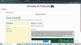Online E-learning platform project in Django with source code