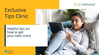 Helpful tips to get your best Versant test score