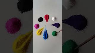 simple Rangoli, satisfying rangoli, Easy rangsatisfying #asmroli, Tricks and tips,ASMR#rangol