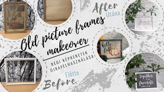 Repurposed Home Decor – Old Picture Frames Makeover ~ DIY ~ Trash to Treasure