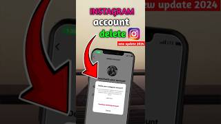 how to delete instagram account #shorts #ytshorts #trending #viral shorts #youtubeshorts